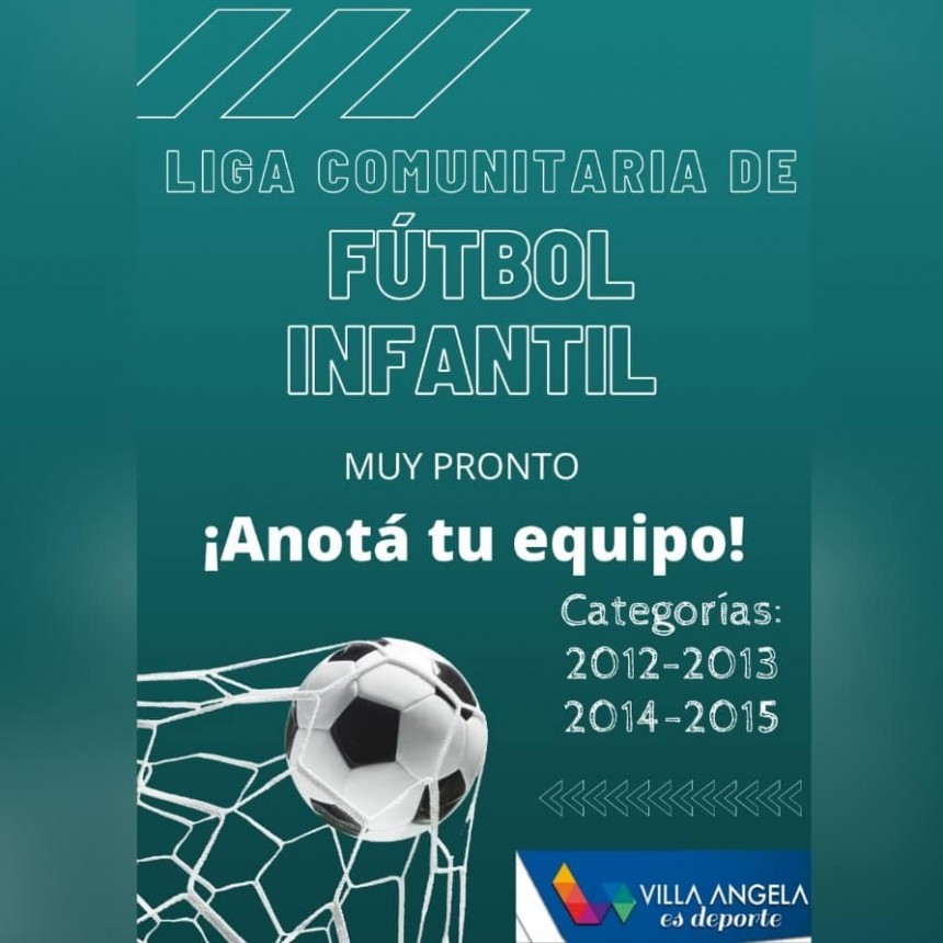 EL MUNICIPIO ANUNCIÓ QUE SE ENCUENTRAN ABIERTAS LAS INSCRIPCIONES A LA LIGA DE FÚTBOL INFANTIL