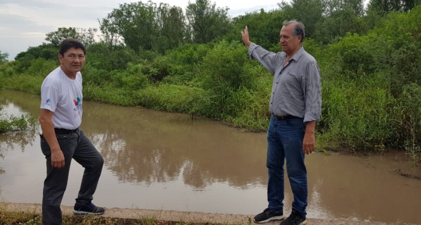 PAPP ASEGURÓ QUE LOS CANALES DE DESAGOTE DE VILLA ÁNGELA TRABAJAN CORRECTAMENTE