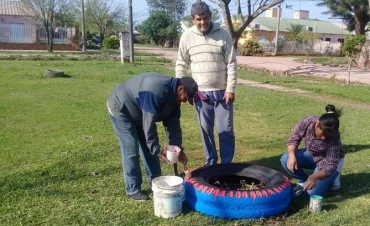 EQUIPO DE PARQUIZACIÓN MUNICIPAL TRABAJA EN RECUPERACIÓN ESPACIOS VERDES