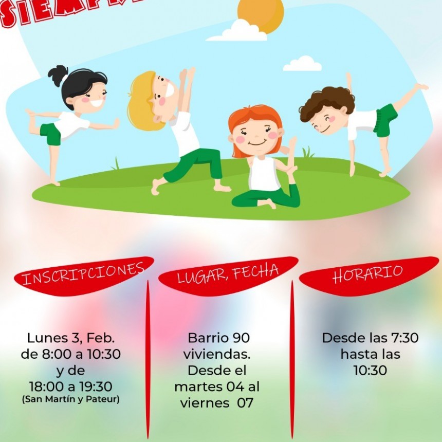 CONTINÚA LA COLONIA DE VACACIONES MUNICIPAL “SIEMPRE EN MARCHA”