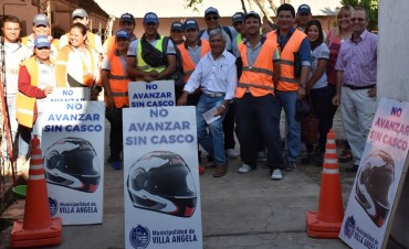 EL DEPARTAMENTO DE TRÁNSITO REFUERZA EL CERCO PERIMETRAL EN VILLA ÁNGELA