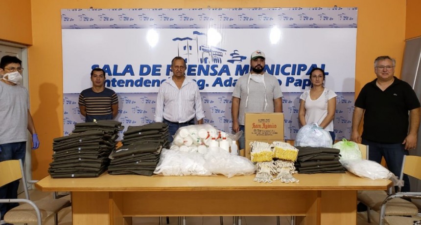 EL INTENDENTE PAPP INFORMÓ SOBRE LA ENTREGA DE ELEMENTOS DE PROTECCIÓN PARA AL PERSONAL DE RECOLECCIÓN DE RESIDUOS