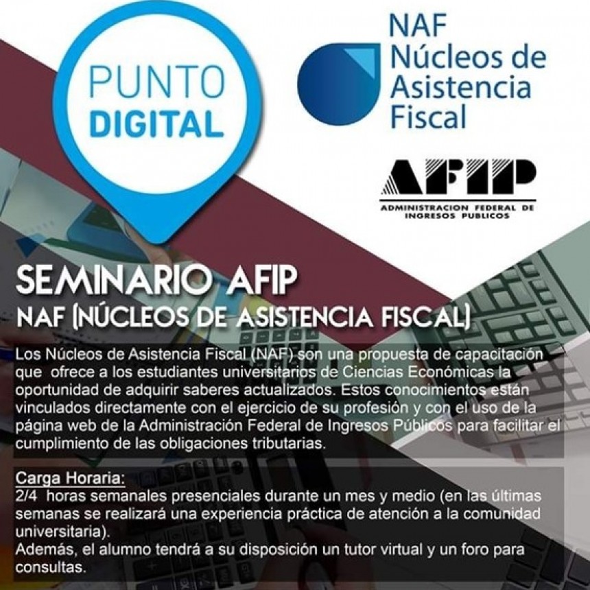LA SECRETARÍA DE PLANIFICACIÓN INVITA A PARTICIPAR DEL SEMINARIO DE AFIP 