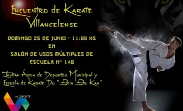 EL ÁREA DE DEPORTES MUNICIPAL ORGANIZA UN ENCUENTRO DE KARATE EN LA EEP N° 140