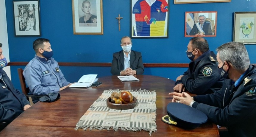 EL INTENDENTE PAPP RECIBIÓ AL DIRECTOR GENERAL DE SEGURIDAD  INTERIOR PARA COORDINAR ACCIONES EN CONJUNTO
