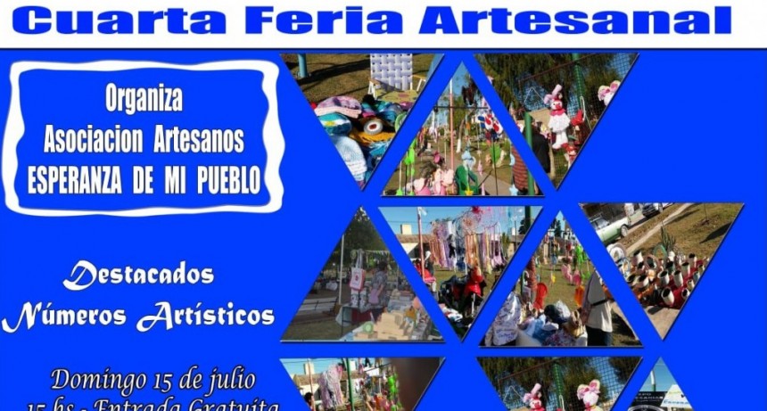 LA ASOCIACIÓN DE ARTESANOS INVITÓ A LA 4 FERIA ARTESANAL A REALIZARSE EL DOMINGO EN EL BARRIO SARGENTO CABRAL