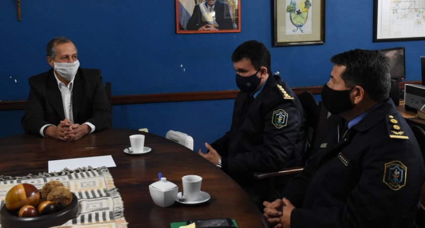 PAPP RECIBIÓ AL NUEVO SUB JEFE DE LA POLICÍA DEL CHACO PARA COORDINAR CONTROLES EN LA CIUDAD