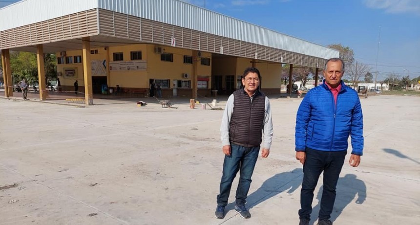 PAPP VALORÓ EL APORTE DE PROVINCIA QUE LOGRÓ LA ANSIADA PAVIMENTACIÓN DE LA TERMINAL DE ÓMNIBUS