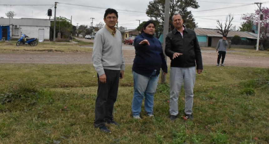 PAPP SUPERVISÓ EL TRABAJO DE LIMPIEZA Y PARQUIZADO EN LA QUINTA 5 Y HOGAR ESCUELA OSVALDO POSS 