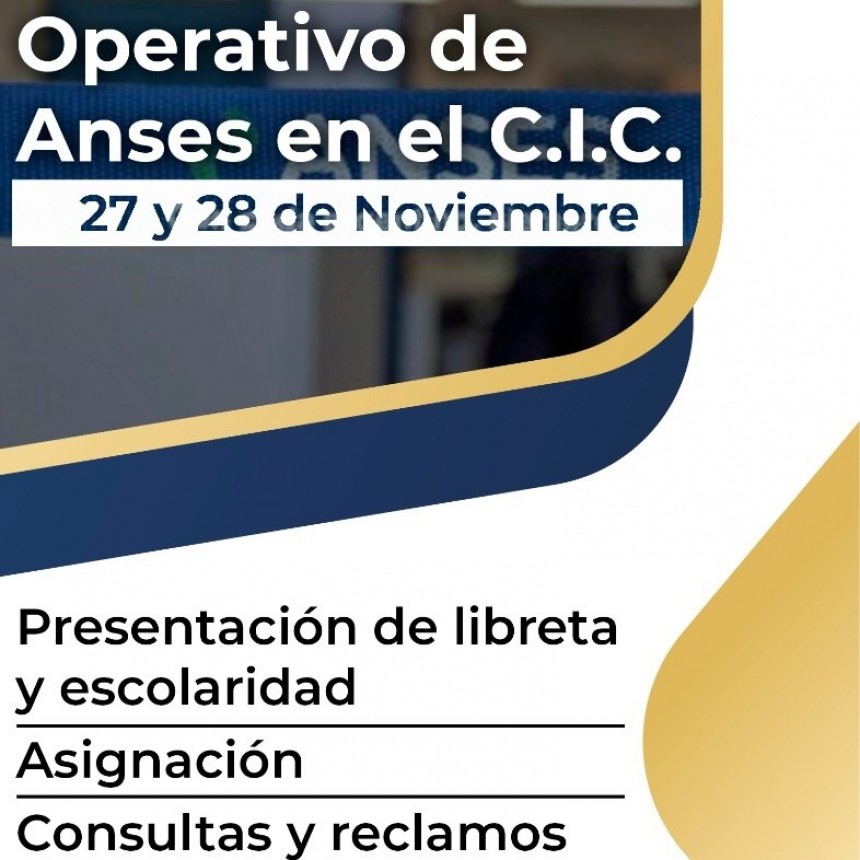 EL MUNICIPIO COORDINA UN MINI OPERATIVO DE ANSES EN EL CIC
