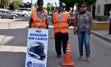 TRÁNSITO REALIZA CONTROLES DE USO DE CASCO Y REFUERZA ANILLO PERIMETRAL EN DISTINTOS SECTORES DE LA CIUDAD